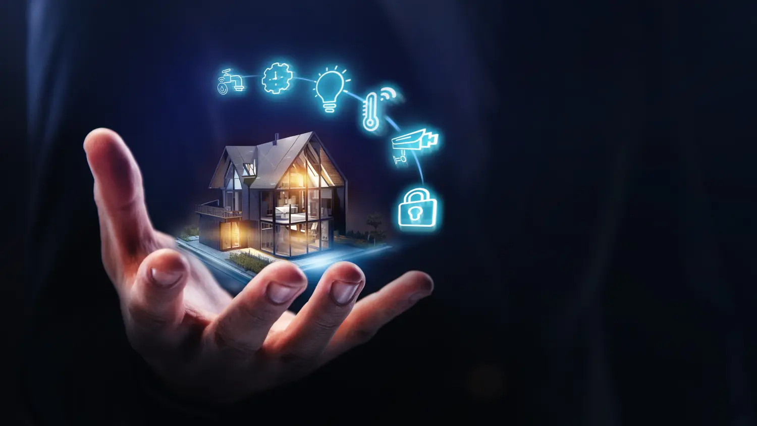 Smart-Home-Konzept: Fernsteuerung per mobiler App